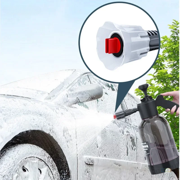 Hand Pump Foam Car Wash Sprayer Bottle Air Pressure Sprayer Car Cleaning Tools Gardening Spray Bottle Air Pump Watering Bottle – Black Color